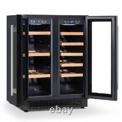 Wine Cooler 40 Bottle Dual Zone Under Counter Freestanding Fridge